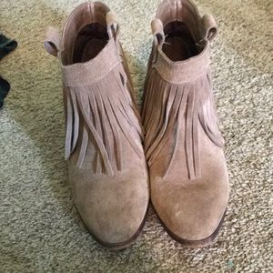 Fringe booties